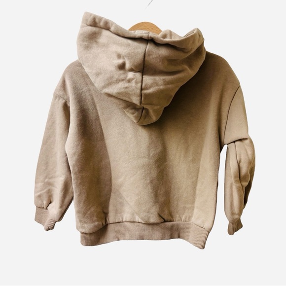 H&M Tan Dino Flip Sequins Graphic Hoodie Sweatshirt - Picture 2 of 9